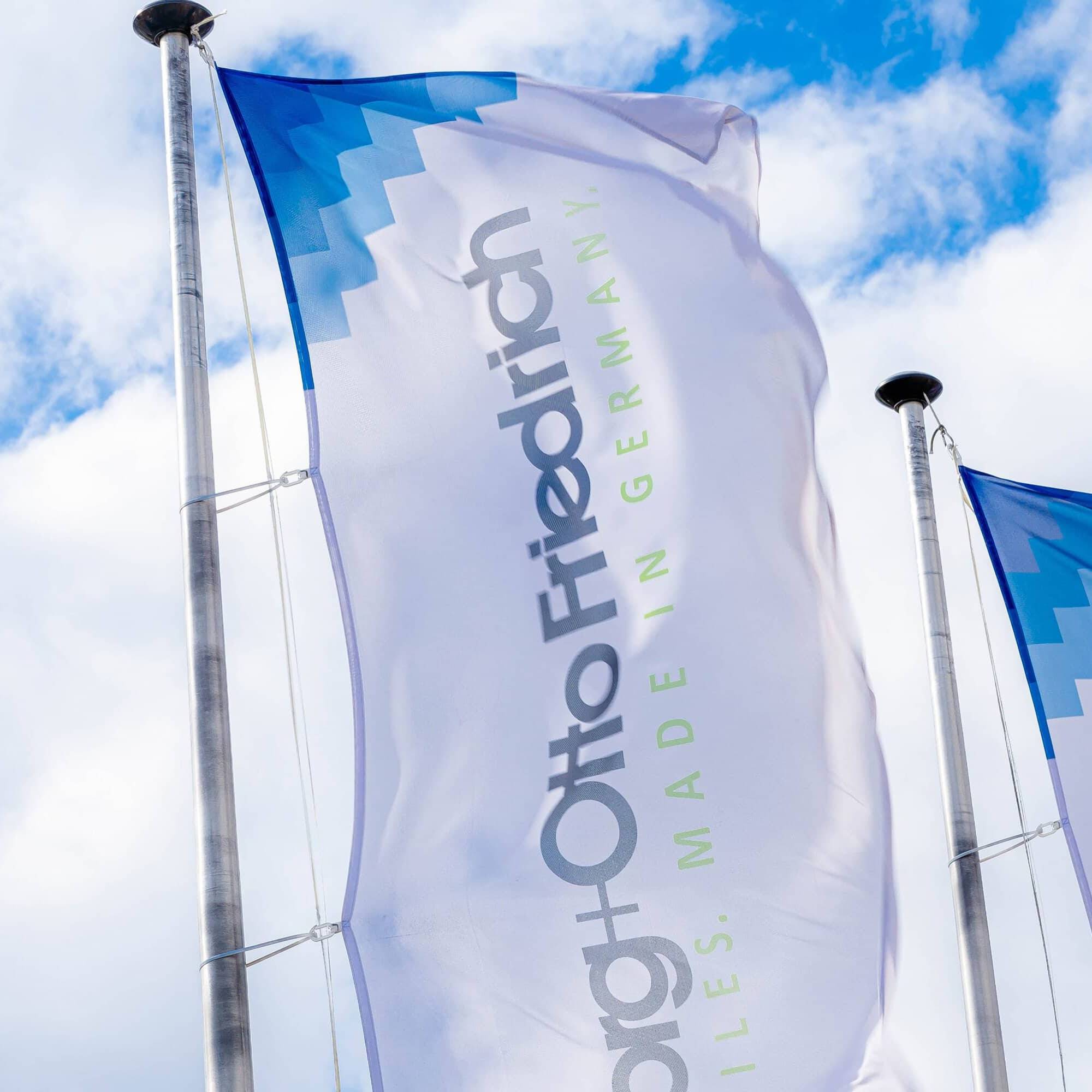 flag fabric with GOF logo