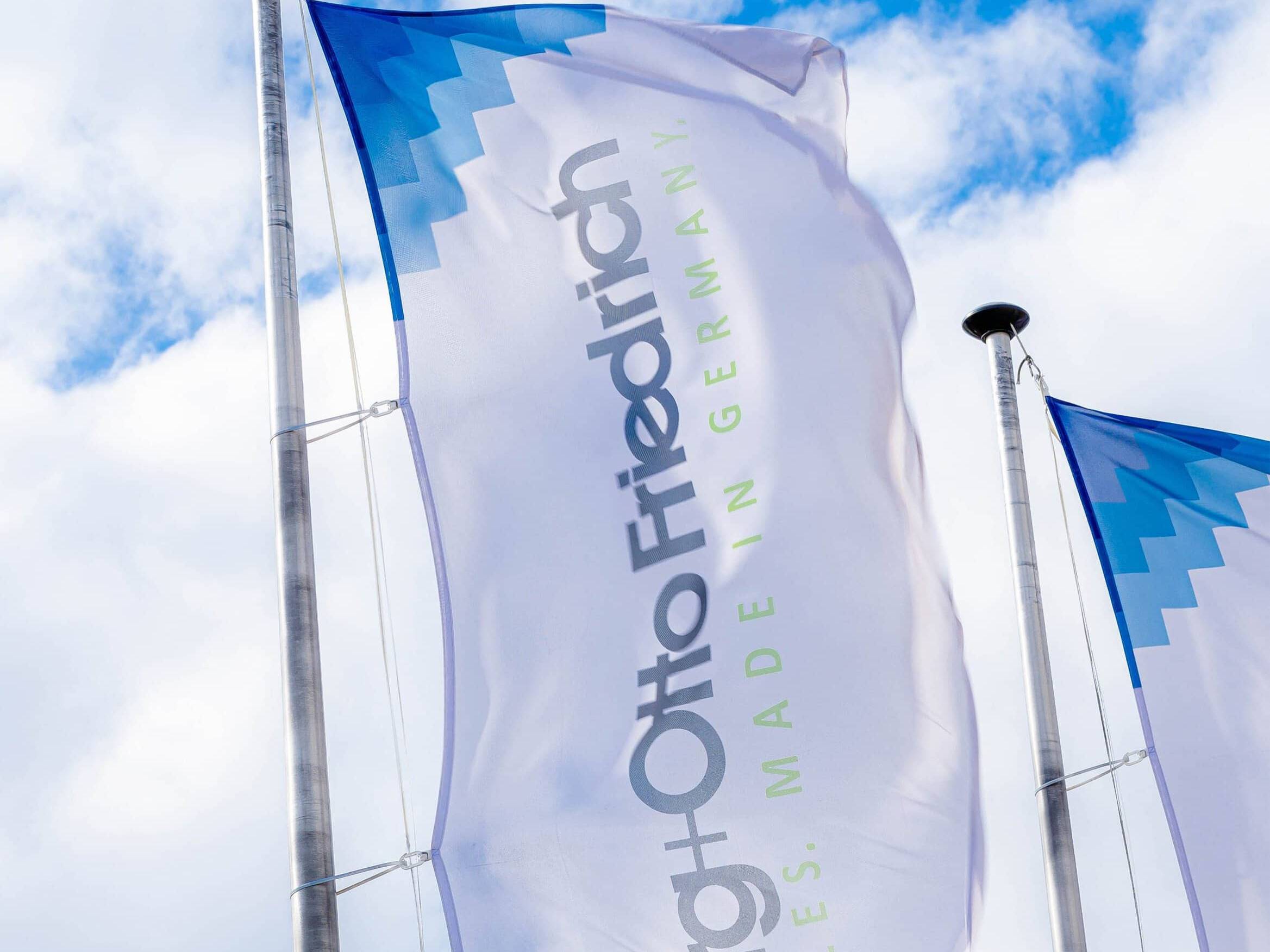 flag fabric with GOF logo